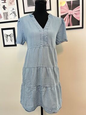 Light Blue Jean Chambray Women’s Dress